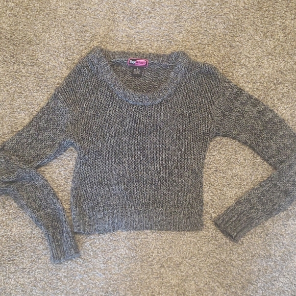 Crop Knit Sweater - Picture 1 of 2
